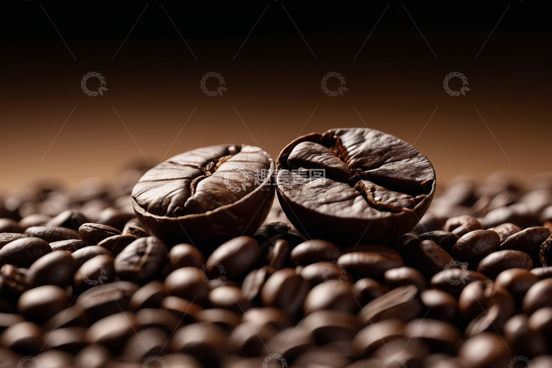 高清大图下载【趣麦麦图】微距特写咖啡豆