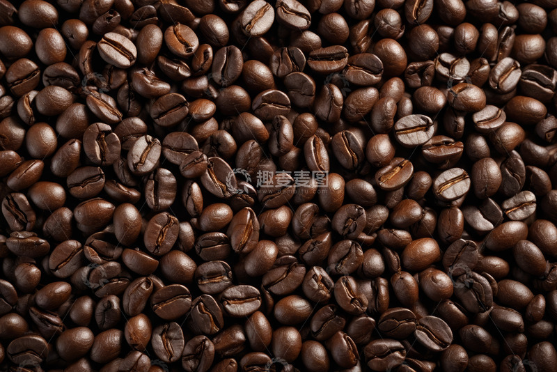 高清大图下载【趣麦麦图】烘焙咖啡豆特写