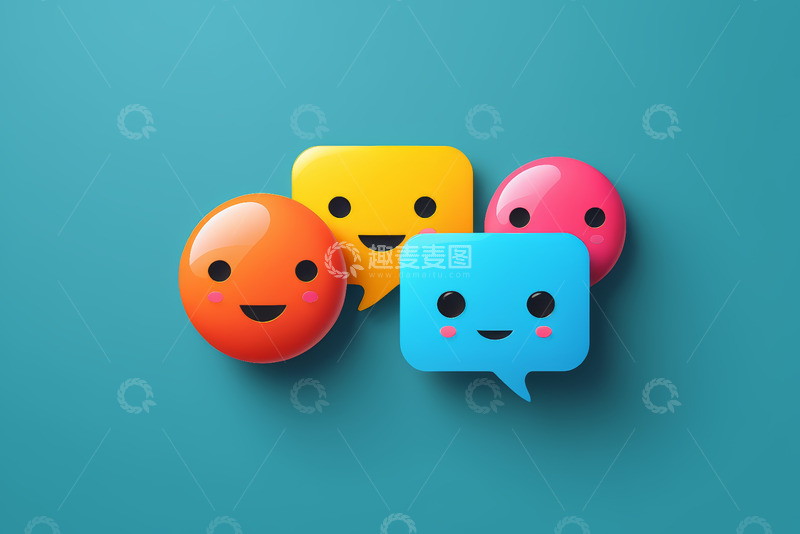 高清大图下载【趣麦麦图】多彩表情符号图标