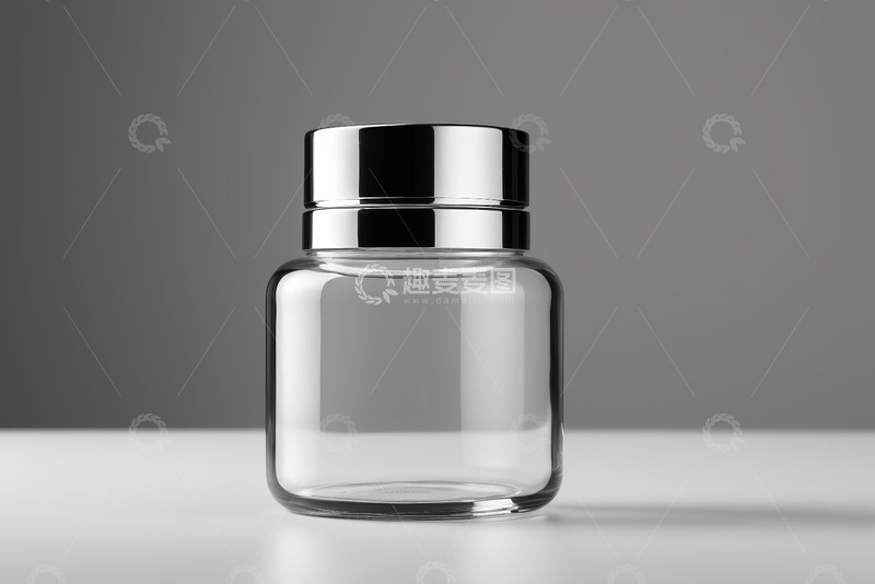 高清大图下载【趣麦麦图】透明玻璃护肤品瓶展示