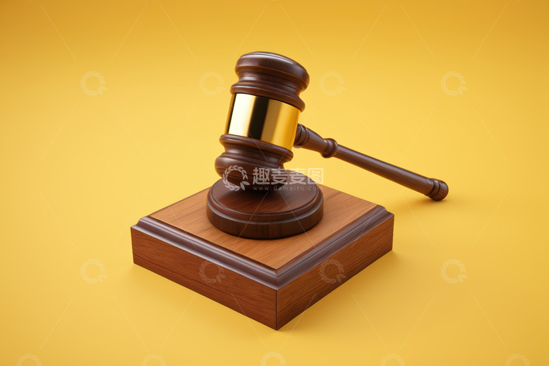 高清大图下载【趣麦麦图】法律题材木槌特写素材