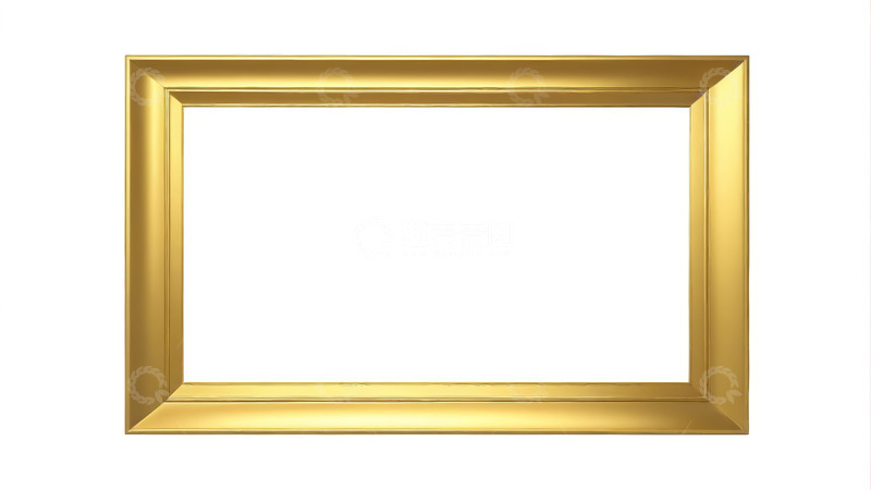 高清大图下载【趣麦麦图】金色画框素材