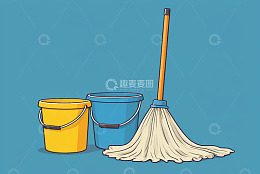 两桶一拖把清洁工具组合