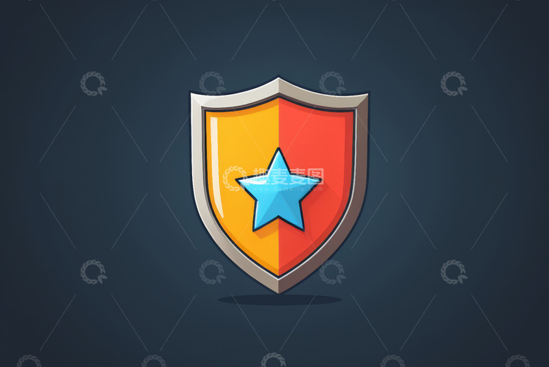 高清大图下载【趣麦麦图】盾牌形状图标设计素材