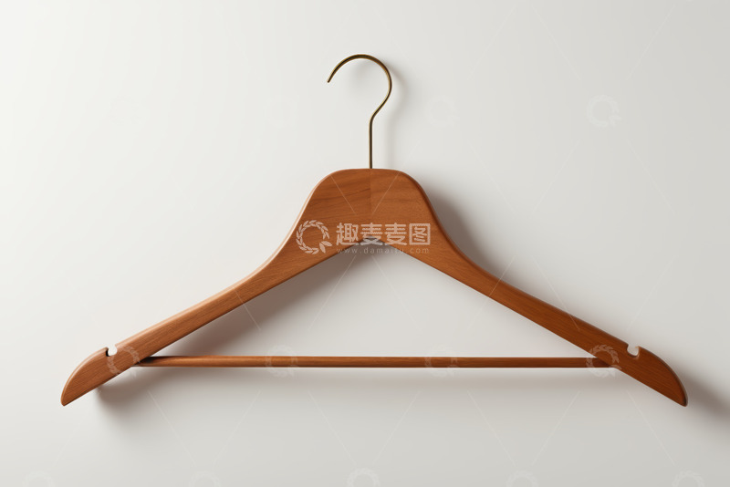 高清大图下载【趣麦麦图】木质衣架特写