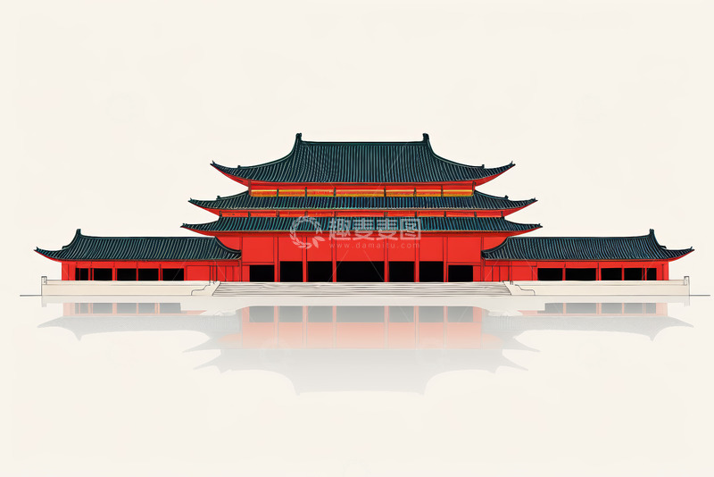 高清大图下载【趣麦麦图】中式传统古建筑