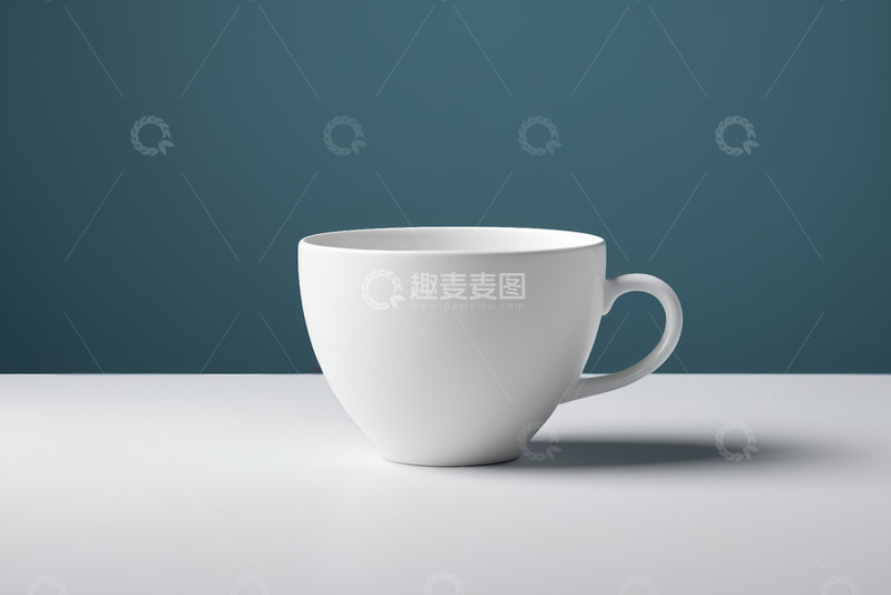 高清大图下载【趣麦麦图】白色咖啡杯静物特写