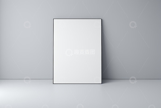 灰色背景白色画板展示素材