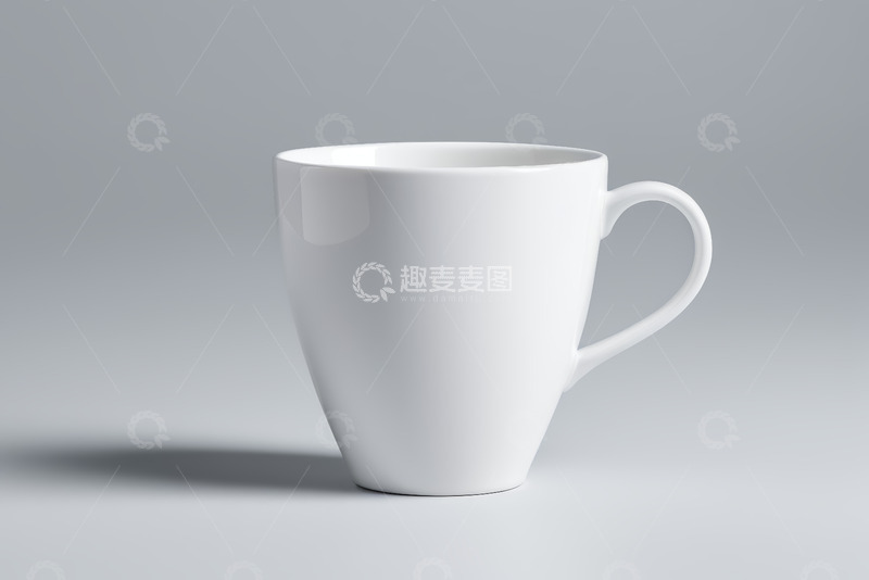 高清大图下载【趣麦麦图】白色陶瓷杯特写