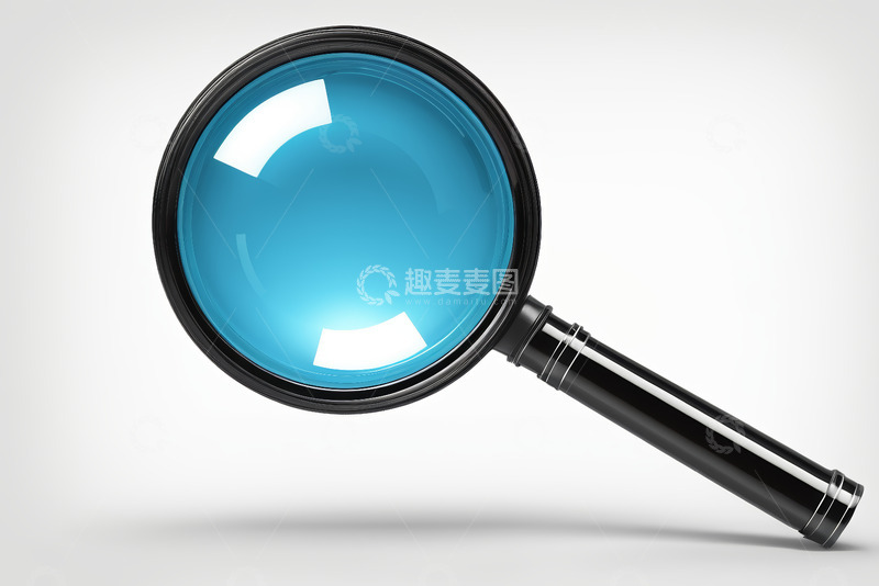 高清大图下载【趣麦麦图】黑色放大镜特写