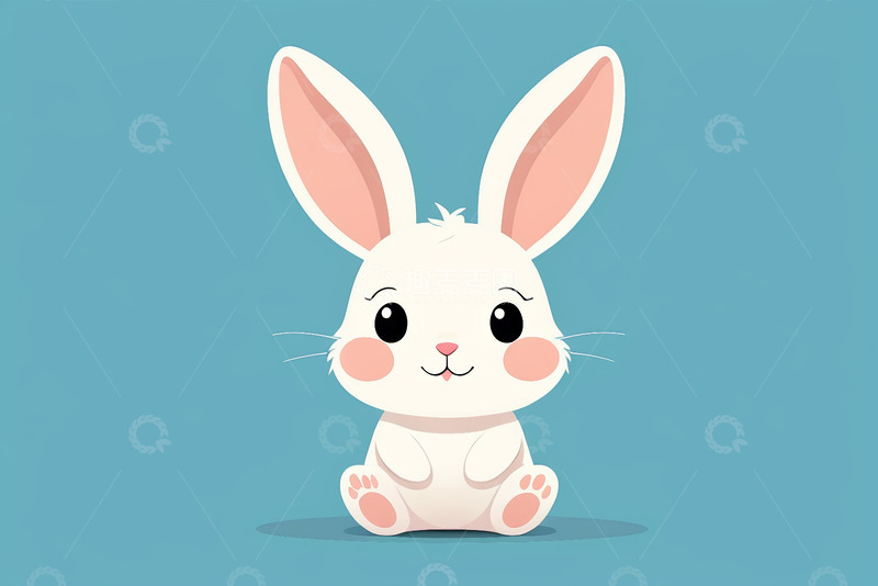 高清大图下载【趣麦麦图】可爱卡通兔子形象素材