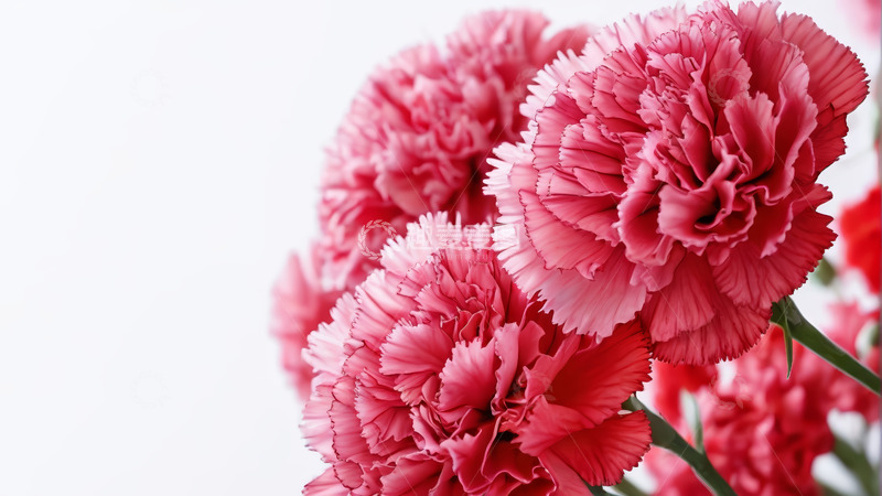 高清大图下载【趣麦麦图】粉色康乃馨花卉特写
