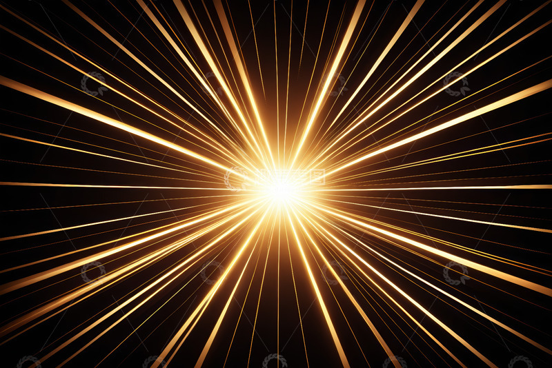高清大图下载【趣麦麦图】金色光线放射背景素材