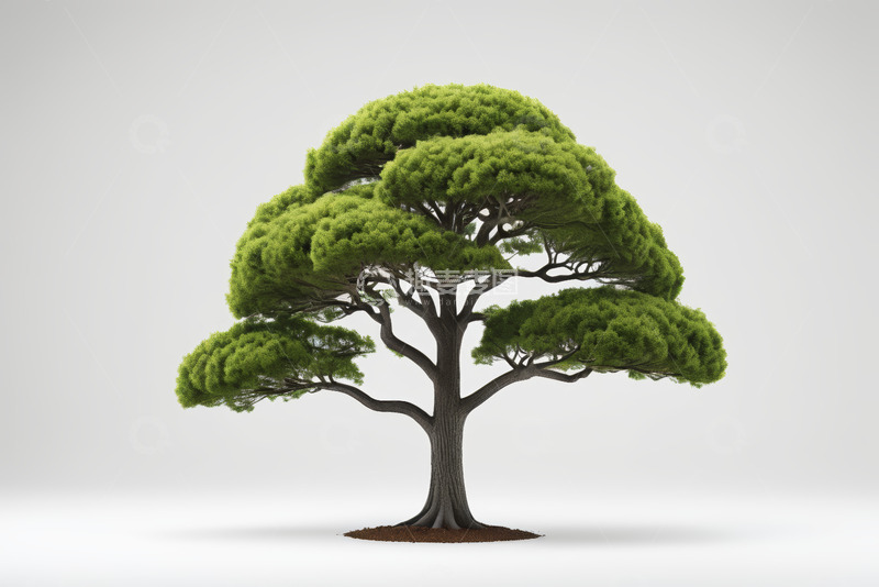 高清大图下载【趣麦麦图】绿色景观树三维渲染图