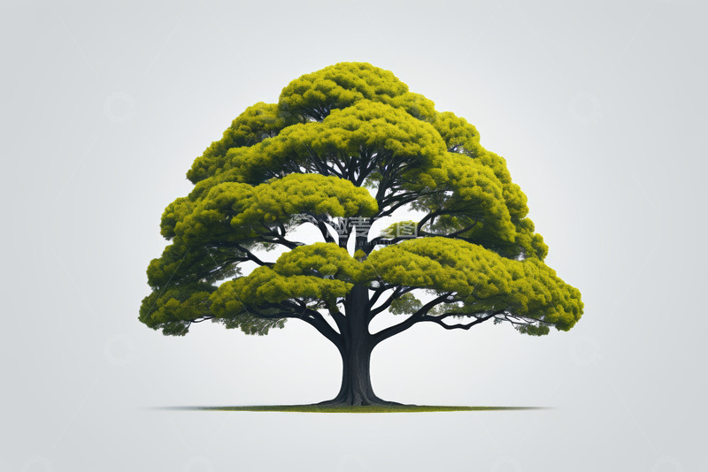 高清大图下载【趣麦麦图】单棵绿色树木素材