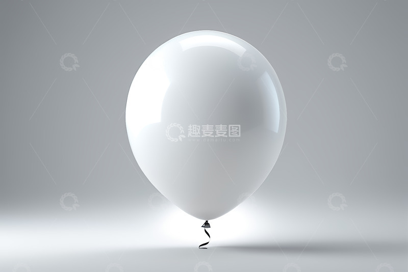 高清大图下载【趣麦麦图】白色气球特写