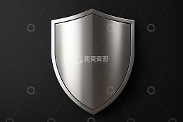 金属盾牌特写素材