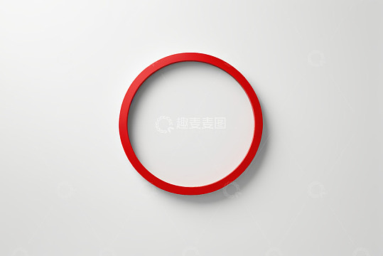 白色背景上的红色圆形图案