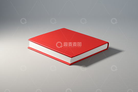 红色书籍展示素材