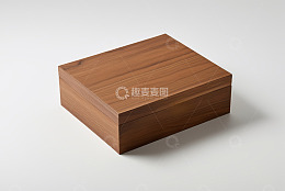 木质盒子特写素材
