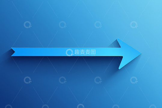 蓝色背景上的箭头图形