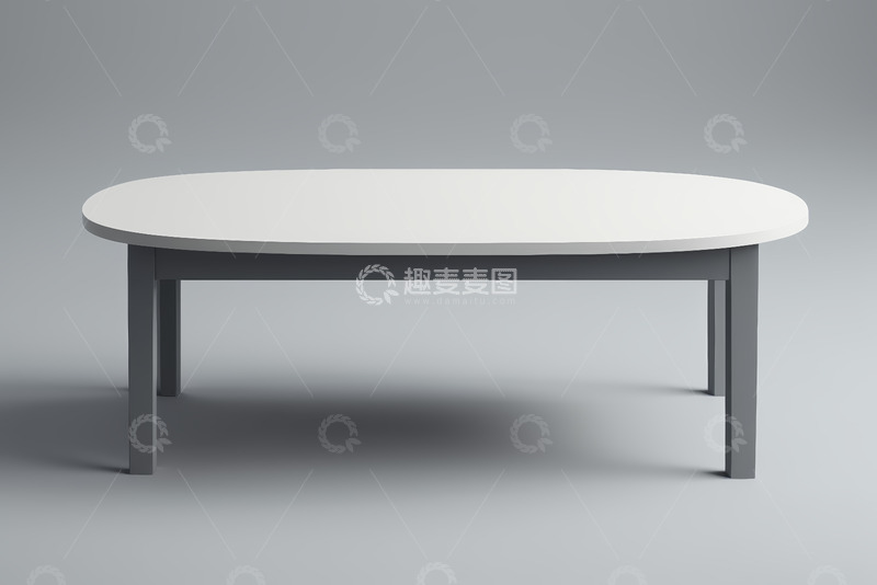 高清大图下载【趣麦麦图】现代简约风格椭圆形桌子