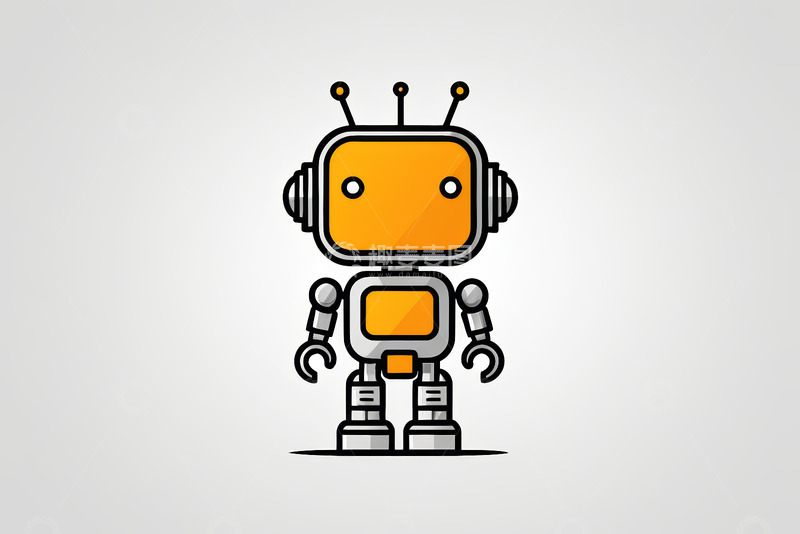 高清大图下载【趣麦麦图】卡通机器人形象