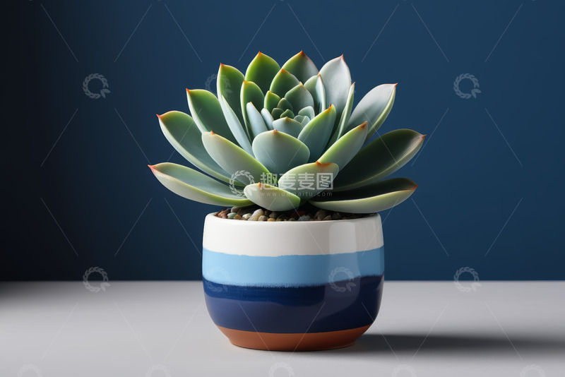 高清大图下载【趣麦麦图】盆栽多肉植物特写