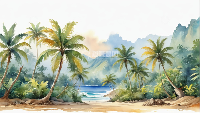 高清大图下载【趣麦麦图】热带海滩自然风光