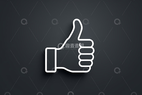 竖大拇指图标素材