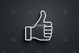竖大拇指图标素材