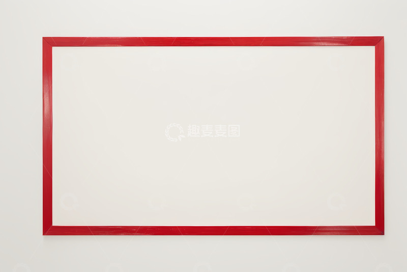 高清大图下载【趣麦麦图】白色背景红色边框画面