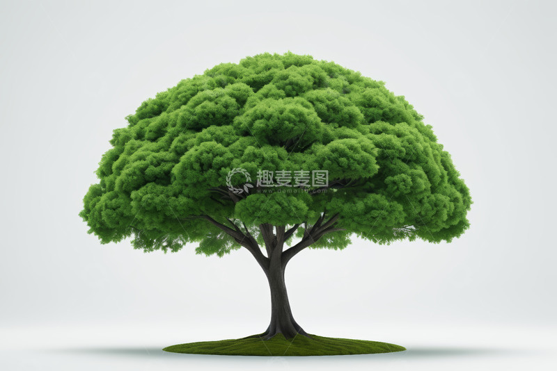 高清大图下载【趣麦麦图】绿色树木3D模型