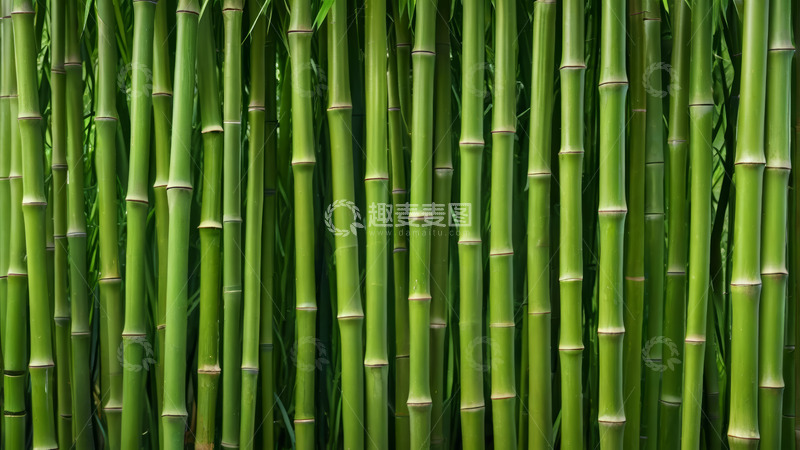 高清大图下载【趣麦麦图】茂密竹林自然风光素材