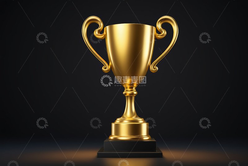高清大图下载【趣麦麦图】金色奖杯特写