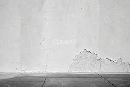 白色墙面及地面纹理素材