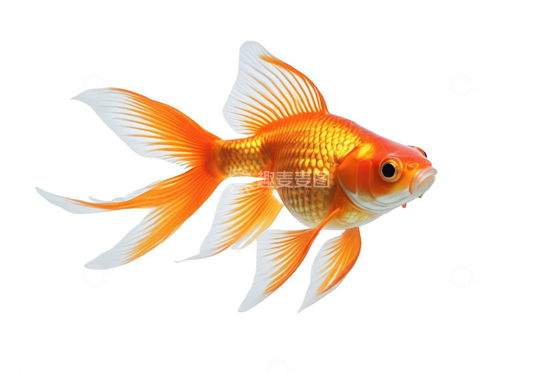 高清大图下载【趣麦麦图】橙色金鱼特写