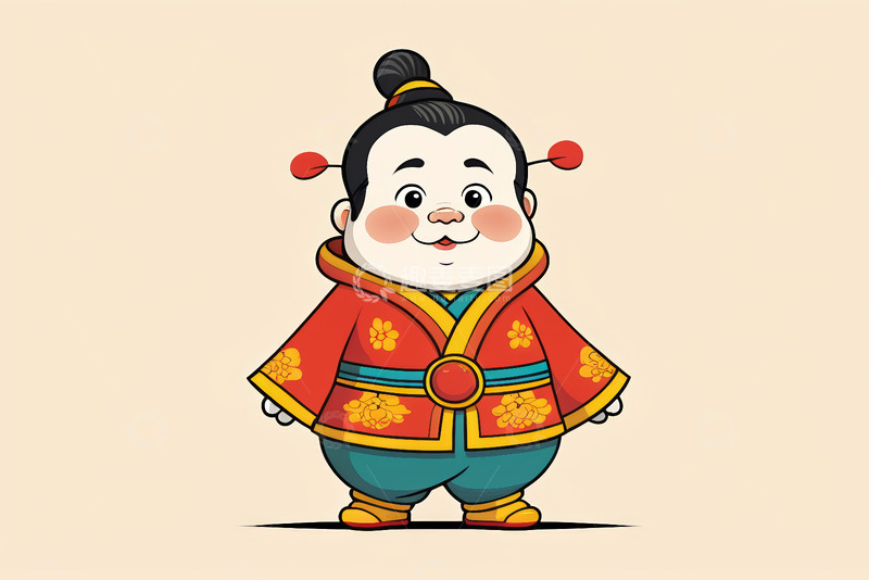 高清大图下载【趣麦麦图】卡通古装孩童形象