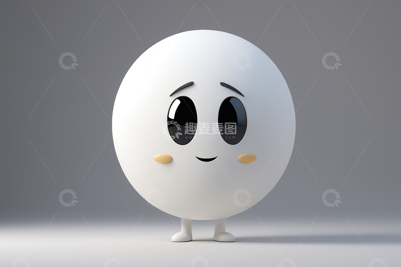 高清大图下载【趣麦麦图】可爱卡通球形角色形象