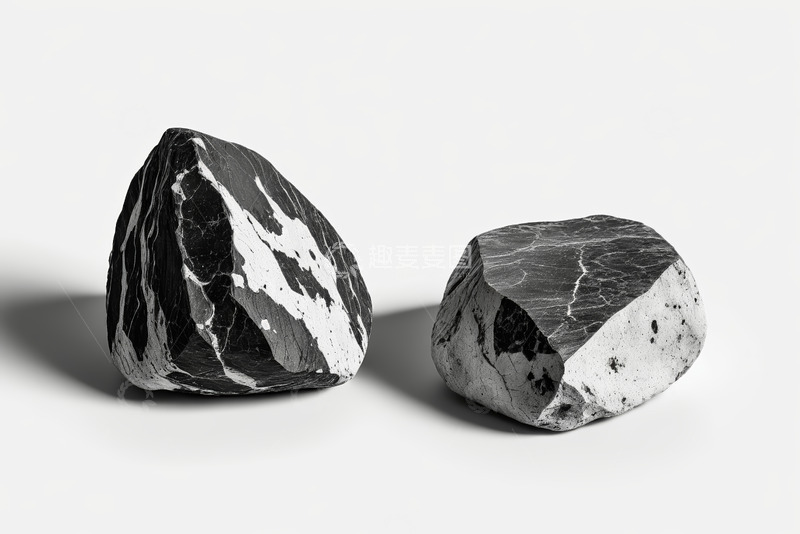 高清大图下载【趣麦麦图】黑白纹理石头静物