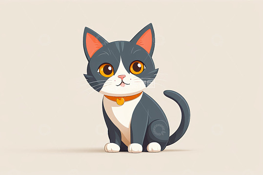 可爱卡通猫咪形象素材