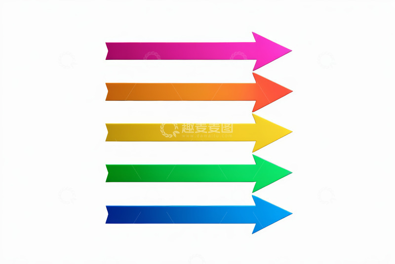 高清大图下载【趣麦麦图】彩色箭头图标设计素材