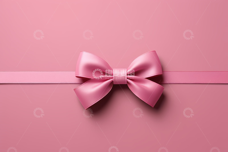 高清大图下载【趣麦麦图】粉色蝴蝶结丝带装饰