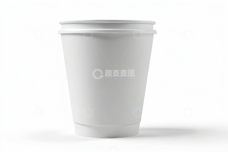 高清大图下载【趣麦麦图】白色一次性纸杯特写