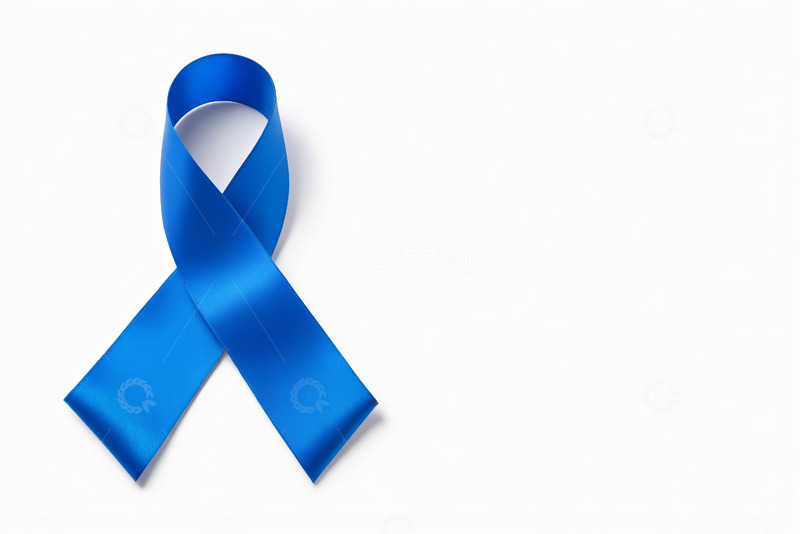 高清大图下载【趣麦麦图】蓝色丝带特写