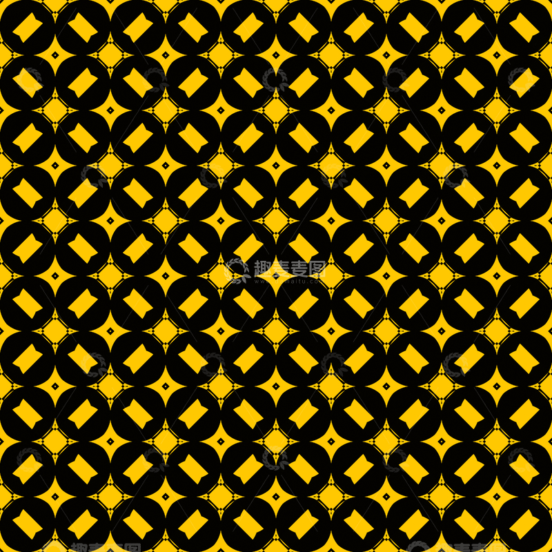 源文件下载【趣麦麦图】黄黑几何花纹背景图652