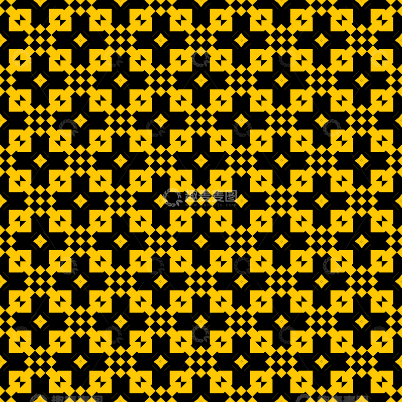 源文件下载【趣麦麦图】黄黑几何花纹背景图671
