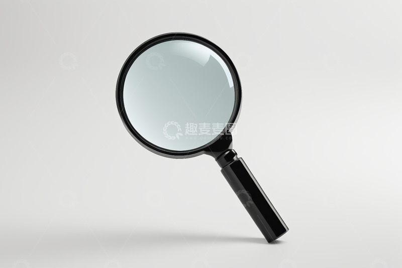 高清大图下载【趣麦麦图】黑色放大镜特写