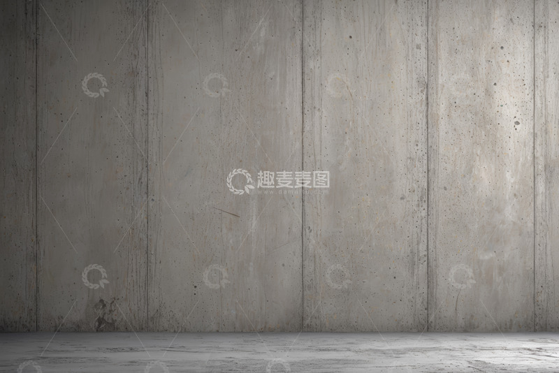 高清大图下载【趣麦麦图】灰色水泥墙面与地面素材