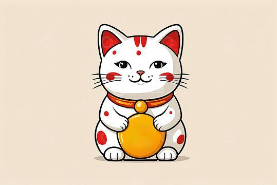 卡通招财猫形象